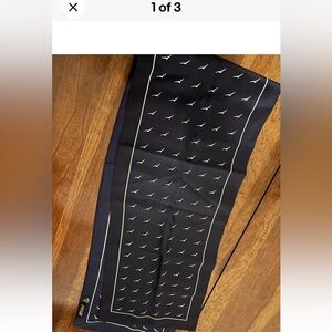 Antthony Midnight Blue Men's Scarf with Geometric Design